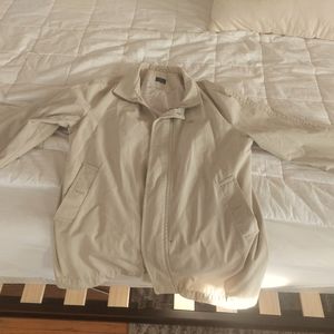 Mens Lacoste Short Zippered Cotton Spring Jacket